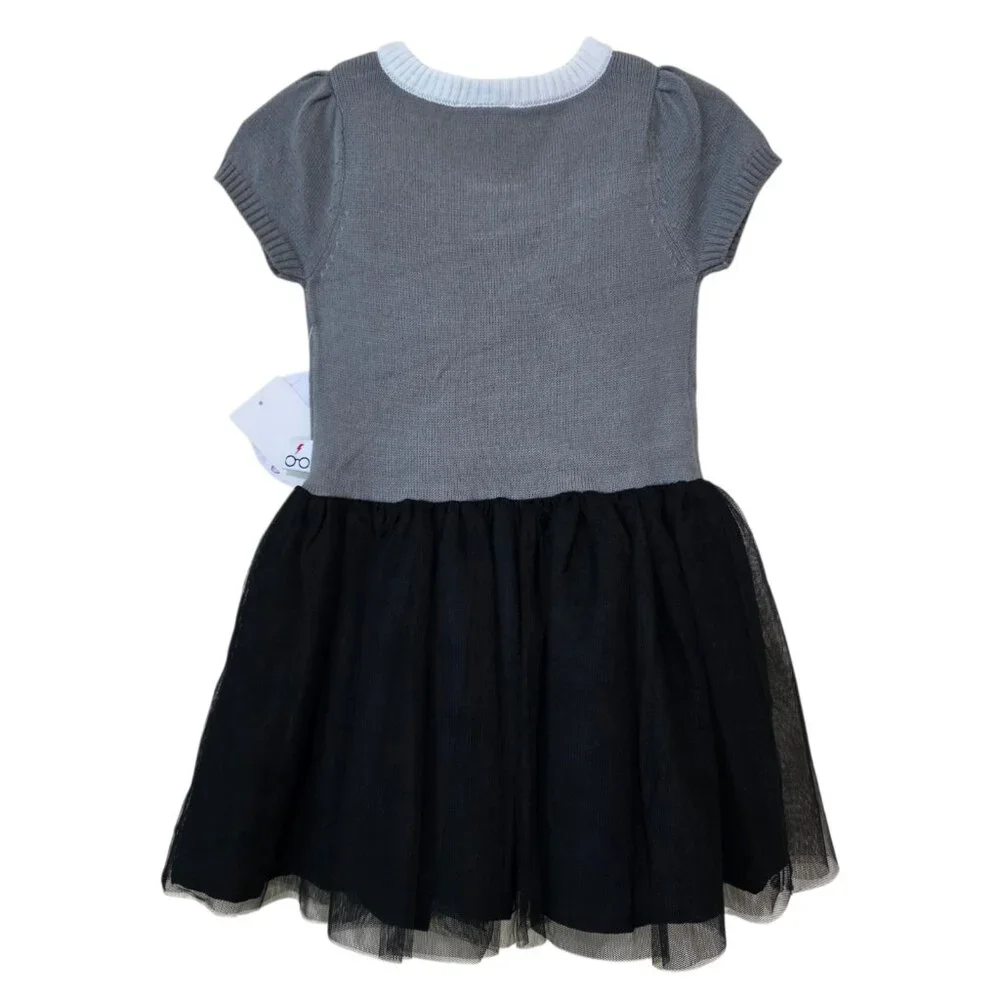 Harry Potter Gryffindor Toddler Girl Dress Up Sweater Dress Short Sleeve 12M-3T